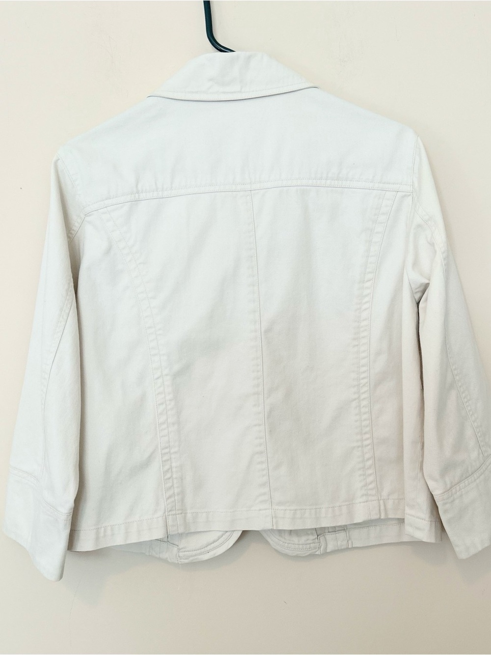 Cream Button-Front Jacket - Picture 3 of 3